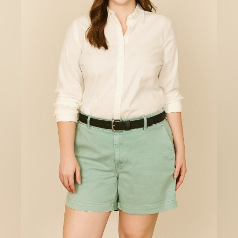 GAP Mint Blue Green Chino Shorts Size 33